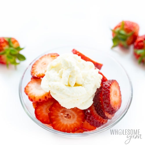 Sugar-Free Keto Whipped Cream Recipe | Wholesome Yum