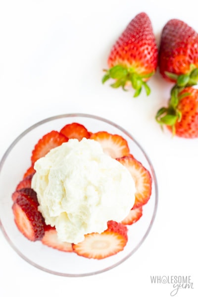 Sugar-Free Keto Whipped Cream Recipe | Wholesome Yum