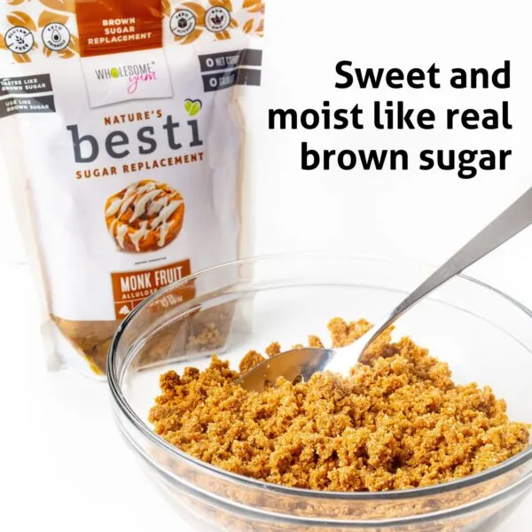 Besti bown sweetener in a bowl.