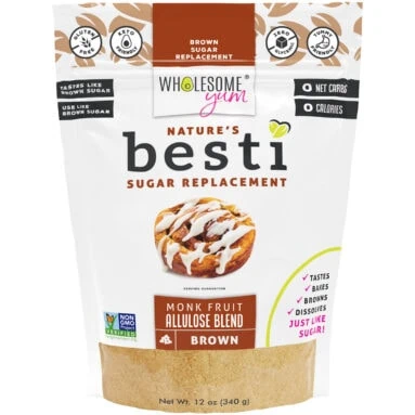 Besti Brown Monk Fruit Sweetener With Allulose - Front