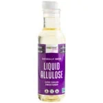 Liquid allulose front of bottle.